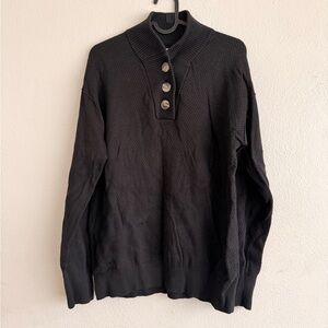 Tommy John Black Turtleneck Sweater